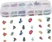 NULYLU Natural Abalone Shell Nail Charms Compartment Nail Art Decorations for Women Durable Gems for Stylish Manicure for Festivals Home Use