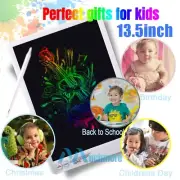 13.5" Kids LCD Graphics Tablet Colorful Electronic Drawing Board Education Gift