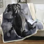 Gathering Storm Fantasy Art of Dark Fairy Throw Blanket