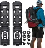 Outdoor Sheath Belt Clip,2X Belt Clip Waist Sheath Holder | Scabbard Easy Access Multi-Functional Carrier Clamp with Screws for Hiking, Mountaineering