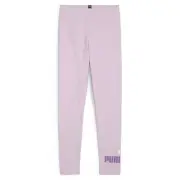 Puma Essentials Logo Leggings Youth Girls Purple Athletic Casual 67113360