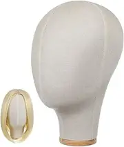 JUMPLAWN Wig Display Mannequin Head with Base for Hats Scarves and Accessories for Styling Transporting and Drying Wigs Multi Purpose Practice Head Model