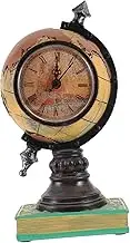 Vaguelly Retro Globe Clock Home Decor Resin Ornament Desk Accessory Vintage Style