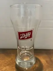 VTG Schlitz Beer Glass 6” Beer that made Milwaukee Famous Man Cave Pilsner NOS