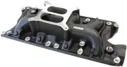 Aeroflow Sbf Street Intake Manifold Dual Plane Ford 302 Black - AF6210-2000