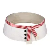 Christmas Tree Collar 30 Inch Snowman Scarf Buttons Xmas Tree Skirt Ring Base