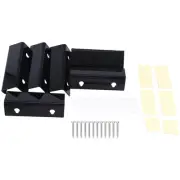 Black Vinyl Record Shelf Wall Mount 6 Pack,Vinyl Holder Wall,Acrylic Album3779