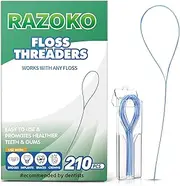 Floss Threaders | for Braces, Bridges, and Implants |210PCS (Pack of 3)