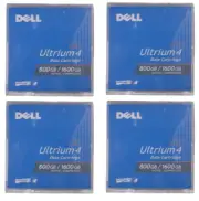 Lot of 4 New Dell LTO ULTRIUM 4 DATA CARTRIDGE 800GB/1600GB 1.6TB Tape 0yn156