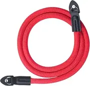 [VKO] Mirrorless Camera Neck Strap Compatible for Fujifilm X100F X-T20 X-T10 X-T2 X70 X-Pro2 X-E2S X-E3 X-E2 X-E1 X-T1 X-Pro1 X30 XQ2 XQ1 X100 X100S X100T Cameras Climbing Rope Shoulder Strap Red