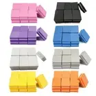 50pcs Double-sided Mini Nail File Blocks Colorful Nails Polish Sanding Buffer