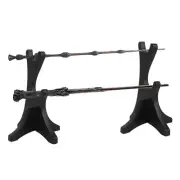 1 Pair Acrylic Wizard Wand Display Stand Sword Lightsaber Holder Rack 2-Tiers
