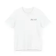 Designed Scripture Tee with back quote: Phil. 4:13