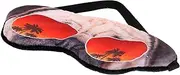 WOONEKY Cartoon Dog Sleep Mask Comfortable Calicos Material Multi Function Eye Cover for Sleeping Travel and Relaxation Light Blocking present for Deep Sleep Lovers
