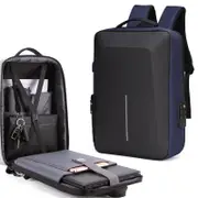 Anti-theft Hard Shell Backpack for Men - Blue