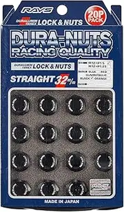 [RAYS (Rays)] duralumin lock & nut set L32 5H for M12X1.5 black anodized aluminum 74020001101BK