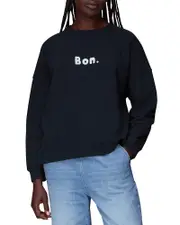 Whistles Bon Relaxed Cotton Sweatshirt
