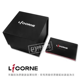 LICORNE 力抗 / 三眼計時 時尚 日期 陶瓷不鏽鋼手錶 黑色 / LT153MBBI / 42mm