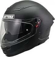 Daytona 46447 Motorcycle Helmet Full Face SG Standard ABS + PC Pin Lock Sheet Included Inner Visor / Speaker Hole Equipment Matte Black XL Size (24.0 - 24.4 inches (61 - 62 cm)