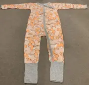 Bonds BNWT 2018 Orange Peach Zippy With Orange Fox - Size 2 (18-24 Months)