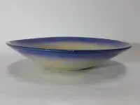 在飛比找Yahoo!奇摩拍賣優惠-[銀九藝] 早期大洋陶瓷 瓷器 藍釉 水果盤 水盤 插花 花