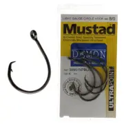 Mustad 39951 Demon Circle Hooks 8/0 Qty 4