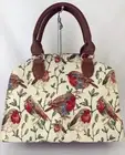 Tapestry Robin Bird design Handbag With Shoulder Strap Signare