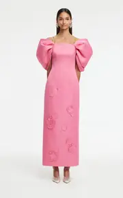 [Leo Lin] Arabella Appliquéd Maxi Dress