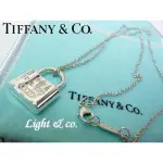 【LIGHT 】專櫃真品已送洗 TIFFANY & CO 925純銀 1837 鎖頭 項鍊 經典款 項鍊