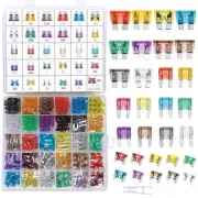 340 Pcs Assorted Standard & Mini Auto Car Truck Blade Fuses Set - 2A to 40A -...
