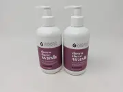Goodwash Rosewater Down There Wash PH Balanced Aloe Cleanser 8oz (Set of 2)