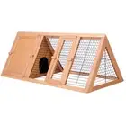 i.Pet Rabbit Hutch 119cm x 51cm x 44cm Chicken Coop Large Run Wooden Cage Out...