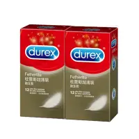 在飛比找momo購物網優惠-【Durex杜蕾斯】超薄裝保險套12入*2盒(共24入)