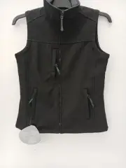 Regatta size 12 Softshell Flux Gilet Black & Grey Water Repellant P2P 18" BNWT.