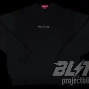 SS19 SUPREME EVERYBODY SWEATER BLACK SIZE L LARGE 2019