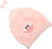 BAZEITFLOW Funny Hat Dry Hair Cap Large Shower Cap Cartoon Hair Drying Towel for Women