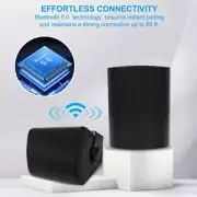 Indoor Outdoor Bluetooth Speakers 5.25" Waterproof Wireless Patio Wall Mount AU