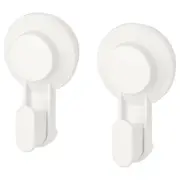 TISKEN Hook with suction cup, white