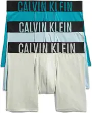 Calvin Klein Mens Intense Power Microfiber Stretch Boxer Brief 3- Pack,Multi, Xs