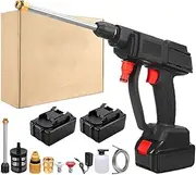 Youngly Cordless Pressure Washer,High Pressure Wireless Cordless Car Washer Gun Spray Cleaner with 2 Battery