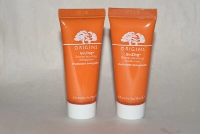 2x Origins GinZing Energy-boosting moisturizer .5 oz each