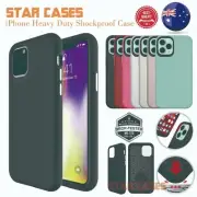 iPhone16 15 14 Plus 13 12 11 ProMax Heavy Duty Shockproof Hard Case Liquid Cover