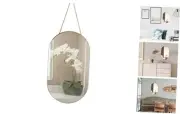 Oval Frameless Wall Mirror, Gold, Oval Shape, for Bathrooms and More (16x9.2
