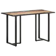 Dining Table 120 cm Solid Reclaimed Wood Rustic Furniture Home Decor Dinin 20690