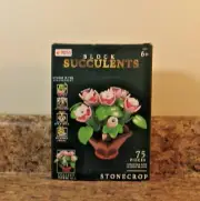 Block Succulents Stonecrop Building Block Set 75 Pieces NEW