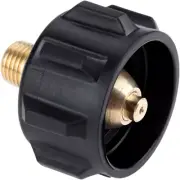 Mtsooning QCC1 Propane Refill Adapter with Nut and 1/4" NPT Male Pipe Thread