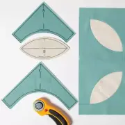 Melon Block Patchwork Ruler Handmade Quilt Templates for low shank machine