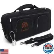 Waxed Canvas Chef Knife Bag Holds 19 Knives Plus Knife Steel Meat Cleaver and