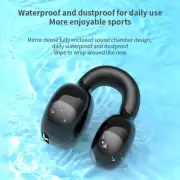 Bluetooth Headset 5.3 Wireless Earphones Earbuds Headphones Single Ear Hook