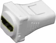 HDMI Inline Female Socket Wall Mount Plate Keystone Insert Suits Clipsal